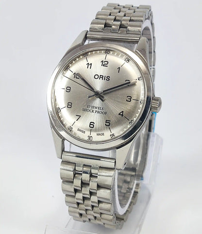 ORIS 17 Jewels Shock Proof Silver Dial Swiss Made Handwinding ST96 Discover-Diamonds