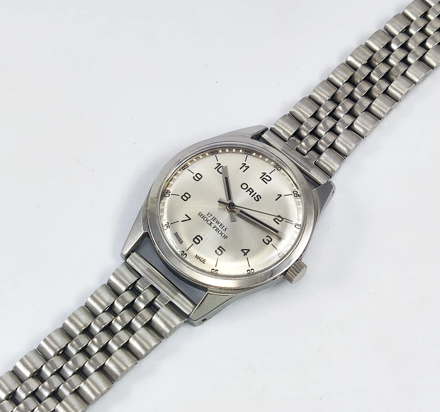 ORIS 17 Jewels Shock Proof Silver Dial Swiss Made Handwinding ST96 Discover-Diamonds