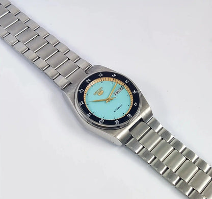 Seiko 5 Automatic 23 Jewels 6349A Turquoise Dial Discover-Diamonds Physical