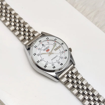 Seiko 5 Automatic Day Date Features 17 Jewels 7009A