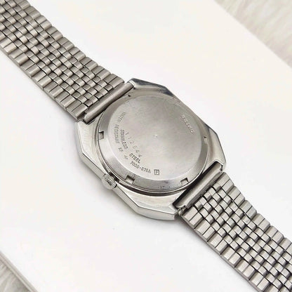 Seiko 5 Automatic Silver Dial Day Date 17 Jewels 6309A Watch