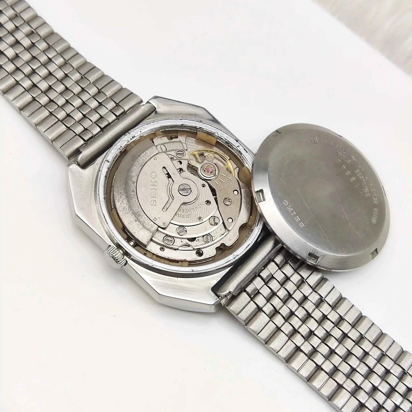 Seiko 5 Automatic Silver Dial Day Date 17 Jewels 6309A Watch