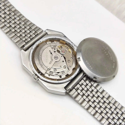 Seiko 5 Automatic Silver Dial Day Date 17 Jewels 6309A Watch