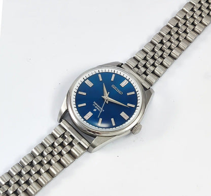 SeikoSHA Rare Piece 17 Jewels Blue Dial Mechanical Handwinding Movement Discover-Diamonds