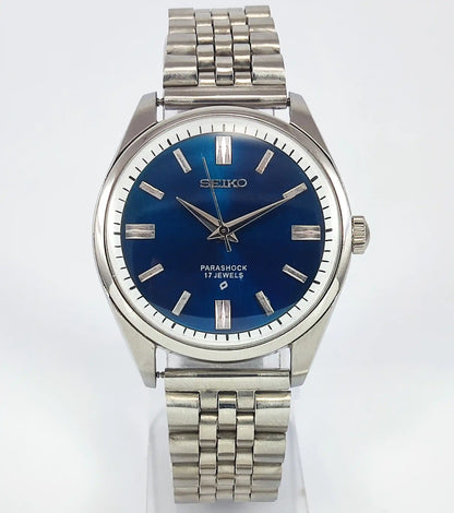 SeikoSHA Rare Piece 17 Jewels Blue Dial Mechanical Handwinding Movement Discover-Diamonds
