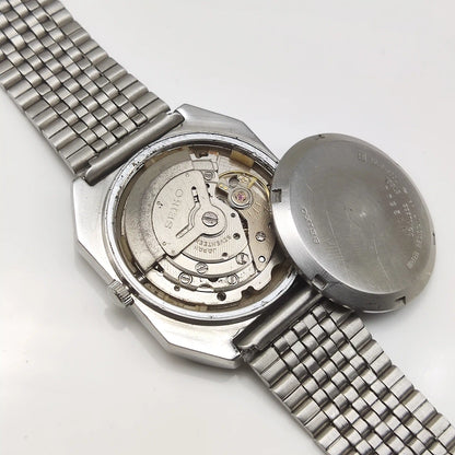 Seiko 5 6309A Automatic Silver Dial Day Date Features 17 Jewels Men's Watch