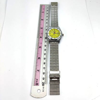 Seiko 5 Mechanical Automatic-6309 Yellow Dial 17 Jewels Day Date Men's Wrist Watch - Discover-Diamonds