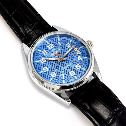 Seiko 5 Automatic-6309 Blue Dial 17 Jewels Day Date Men's Wrist Watch - Discover-Diamonds