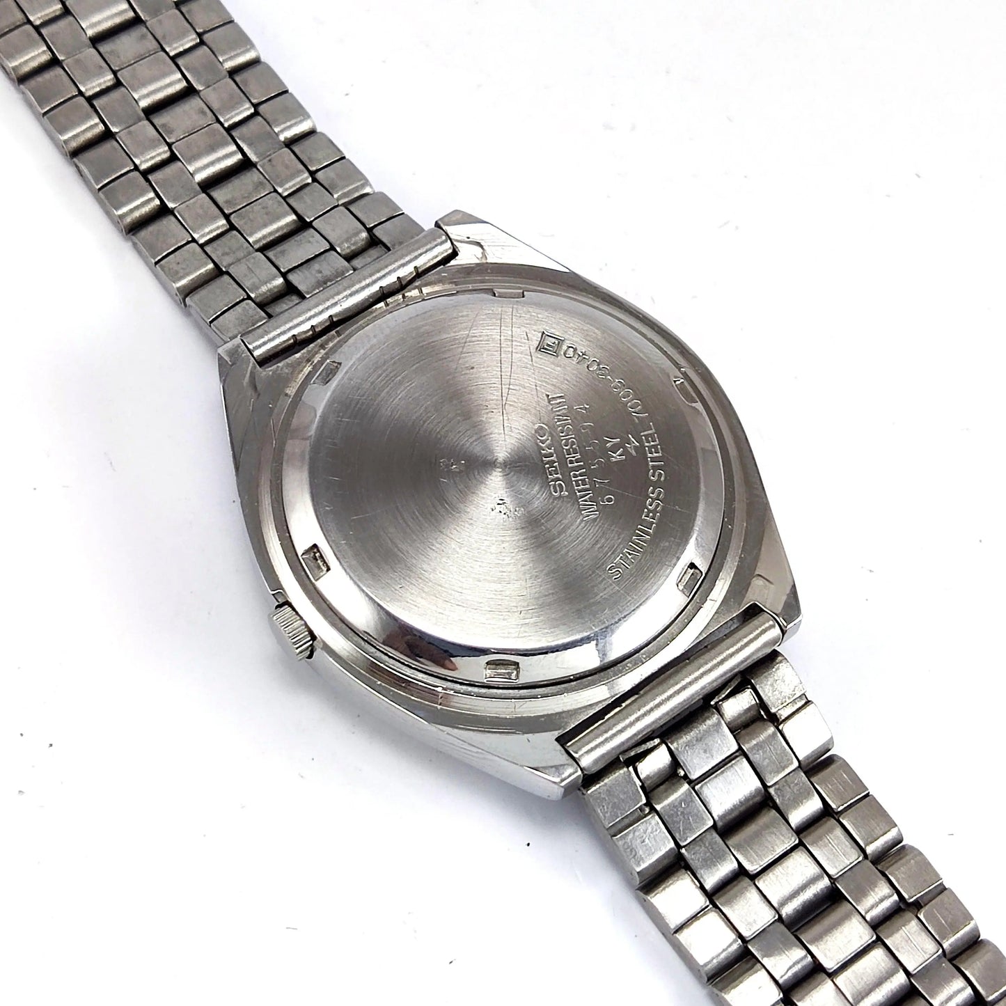 Seiko 5 Automatic-7025A Silver Dial 17 Jewels Day Date Men's Mechanical Watch - Discover-Diamonds