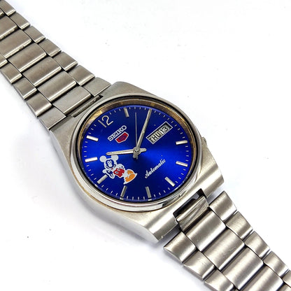 Seiko 5 Automatic-6309A Blue Dial 17 Jewels Day Date Men's Mechanical Watch - Discover-Diamonds