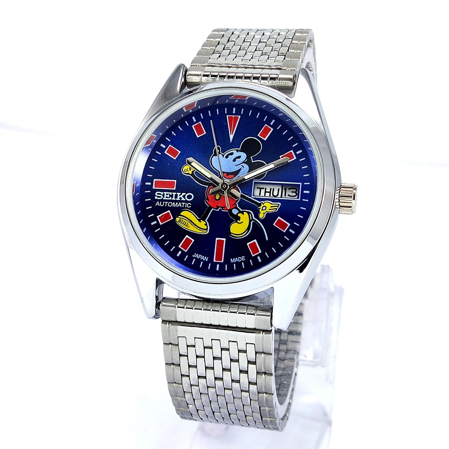 Seiko 5 Automatic-6309 Blue Dial 17 Jewels Day Date Men's Mechanical Watch - Discover-Diamonds