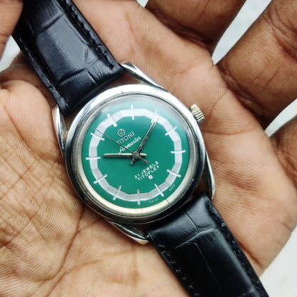 Titoni 21 Jewels Handwinding Women's Watch with Green Dial