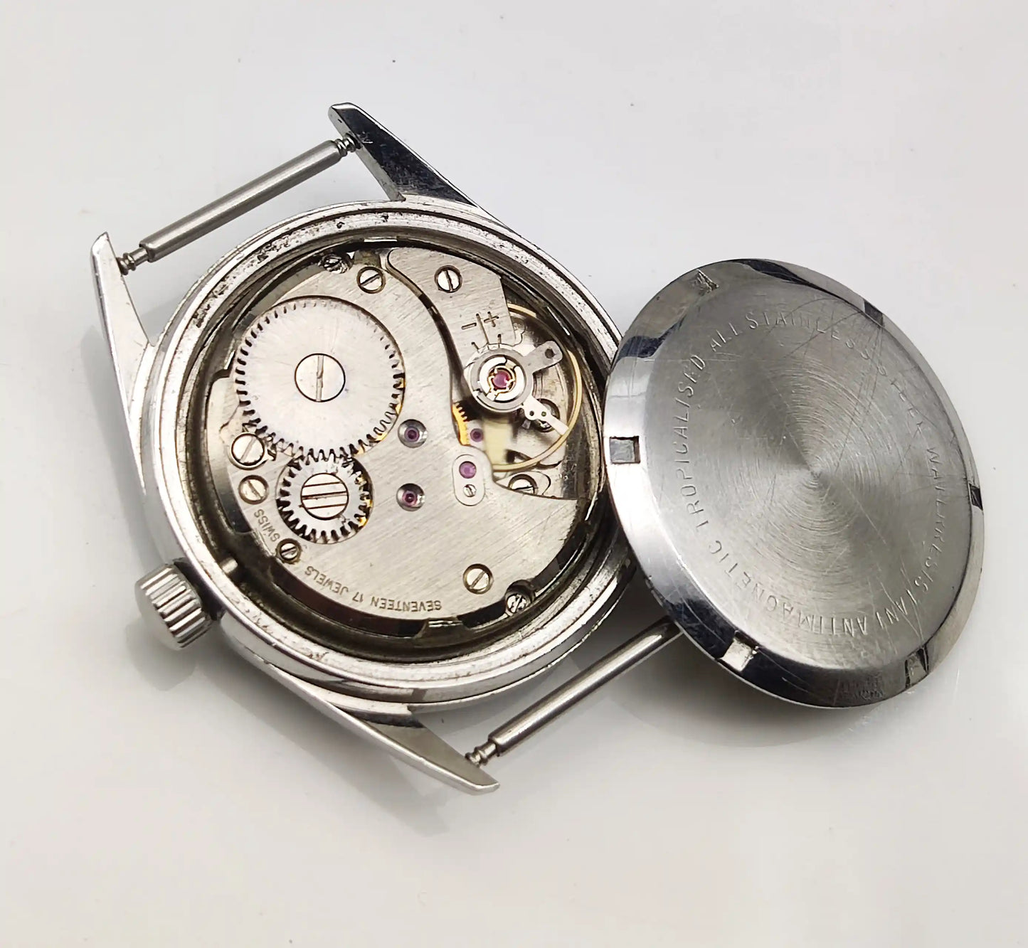 Titus 17 Jewels Men's Watch with Black Dial