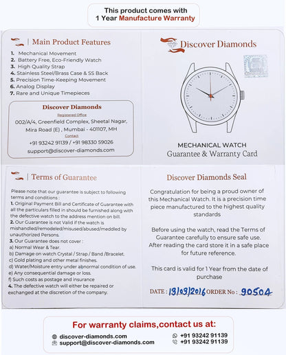 discover diamonds warranty card
