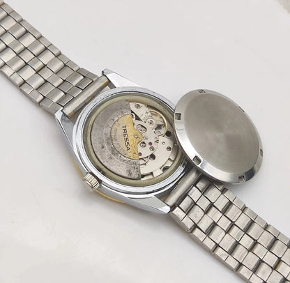 Tressa Turquoise Dial 21 Jewels Day Date Swiss Made Automatic Watch