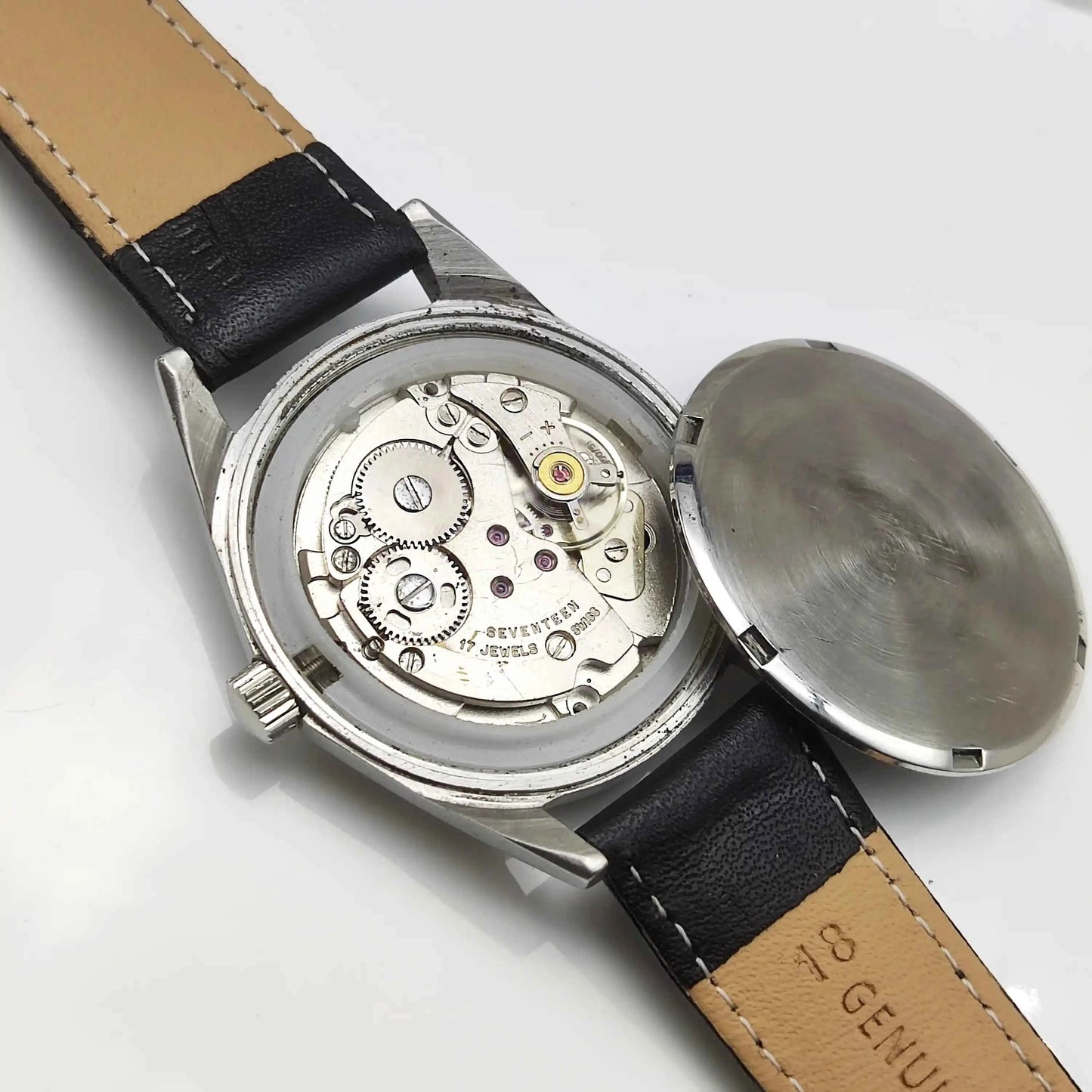 Villari 17 Jewels Cloud Silver Dial Stick Indices Men's Watch