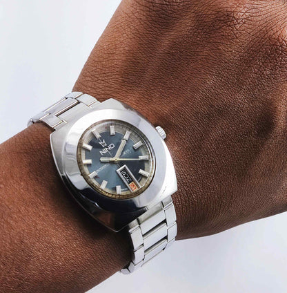 Vintage Nino Automatic Gray Dial 17 Jewels Swiss Made 2066 Discover-Diamonds
