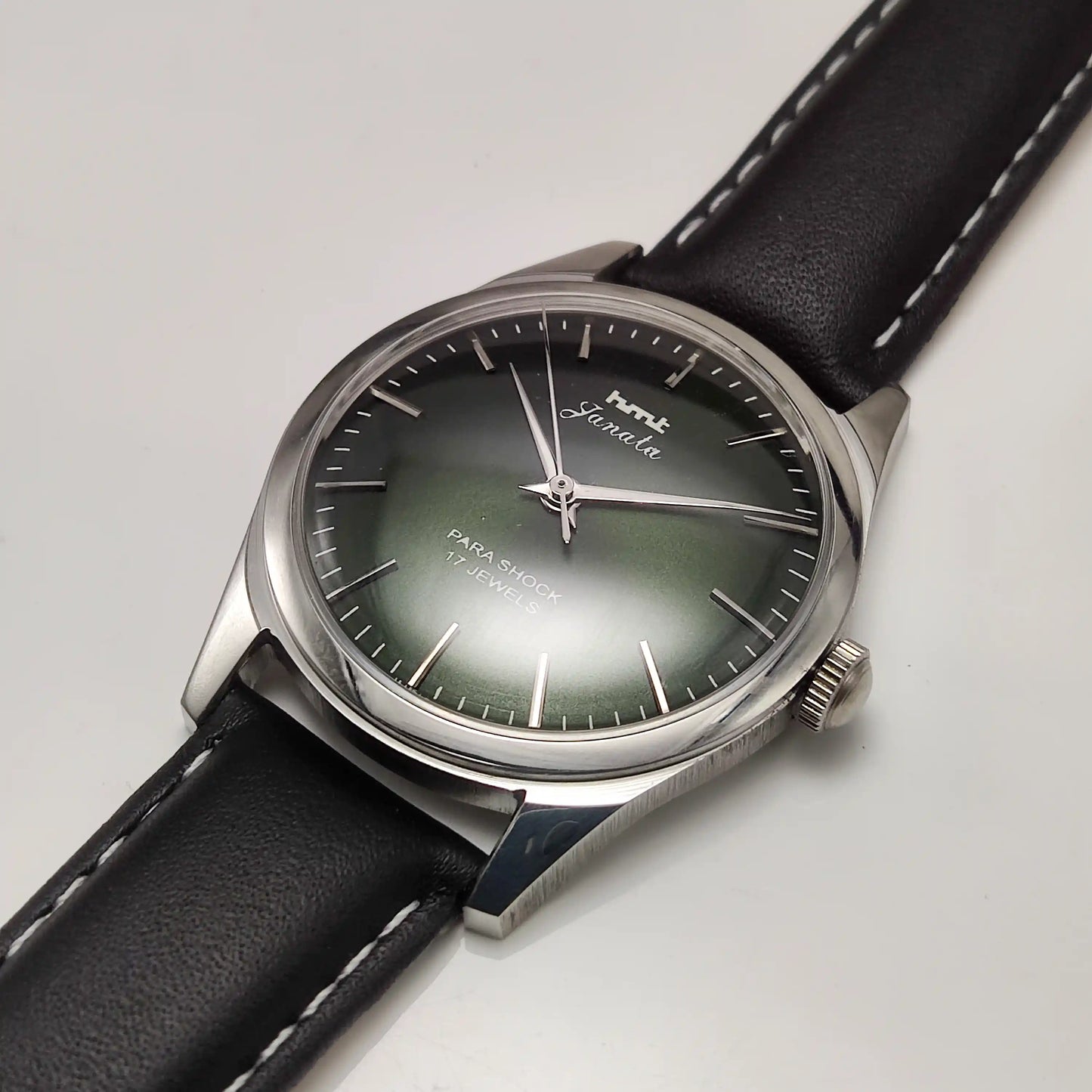 HMT Janata Handwinding Watch - Apple Green Dial